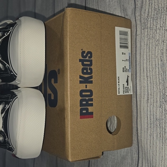 Keds Royal Lo Lace Up Fashion Sneakers Black Canvas Size 7 Men / 8.5 Women - Picture 11 of 13